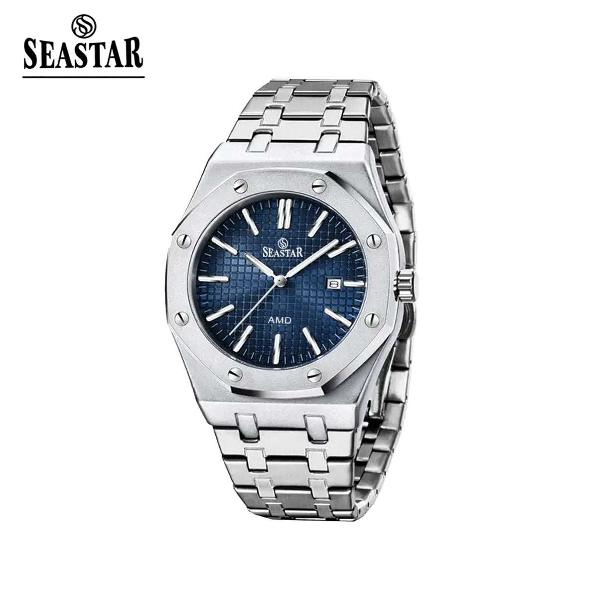 SEASTAR Original Brand Stainless Steel Band Wrist Watch For Men With Brand (Box & Bag)-A51MO49D