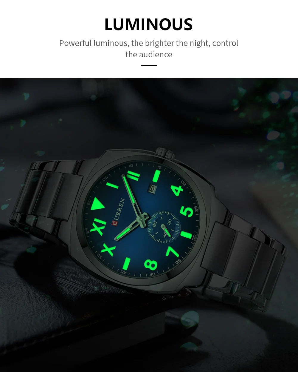 CURREN 8472 Men's Stainless Steel Watch
