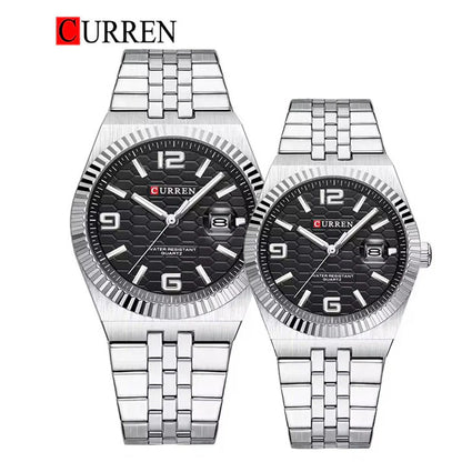 CURREN New Arrival Couples Stainless Steel Watch