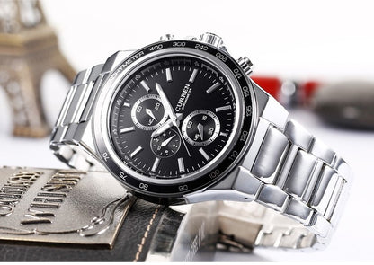 CURREN 8011 Men's Stainless Steel Watch
