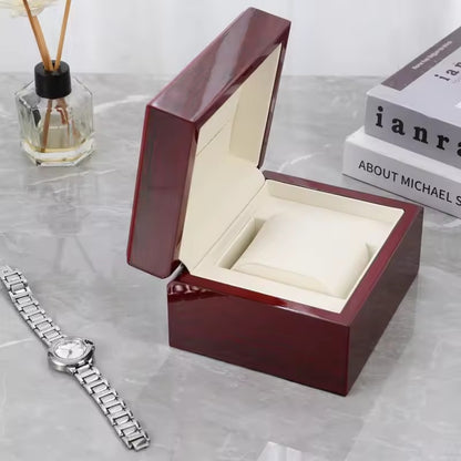 CURREN Original Red Wooden Storage Case For Gift Box Packing