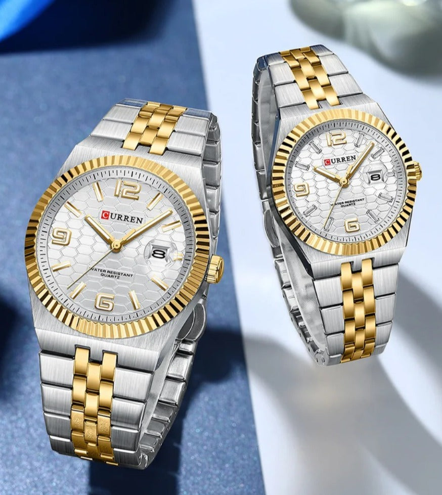 CURREN New Arrival Couples Stainless Steel Watch