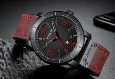 CURREN 8327 Men's Leather Straps Watch