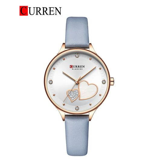 CURREN 9077 Women's Leather Straps Watch
