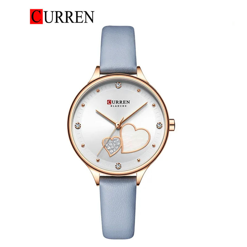CURREN Original Brand Leather Straps Wrist Watch For Women With Brand (Box & Bag)-9077