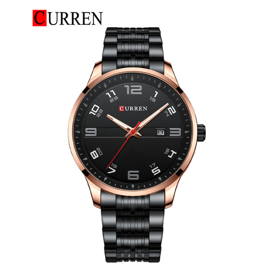 CURREN Original Brand Stainless Steel Band Wrist Watch For Men With Brand (Box & Bag)-8411