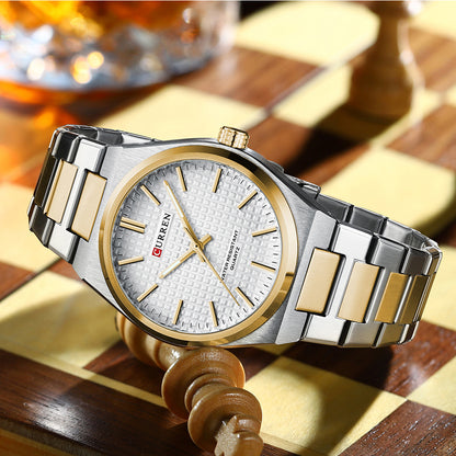 CURREN Couples Stainless Steel Watch