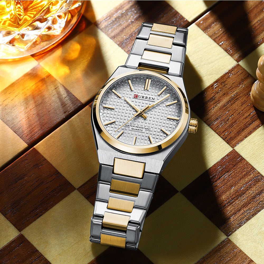 CURREN Couples Stainless Steel Watch