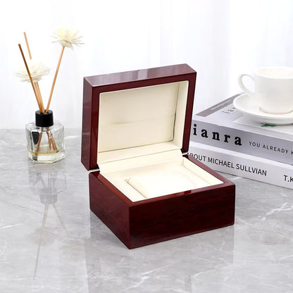 CURREN Original Red Wooden Storage Case For Gift Box Packing
