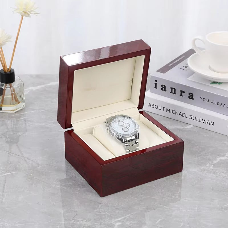 CURREN Original Red Wooden Storage Case For Gift Box Packing