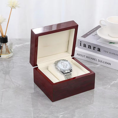 CURREN Original Red Wooden Storage Case For Gift Box Packing
