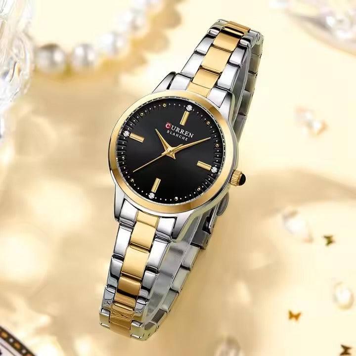 CURREN Original Brand Stainless Steel Band Wrist Watch For Women With Brand (Box & Bag)-9094