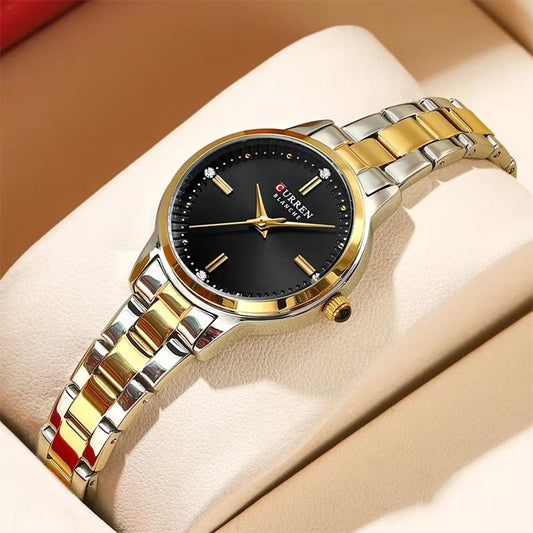 CURREN Original Brand Stainless Steel Band Wrist Watch For Couples With Brand (Box & Bag)