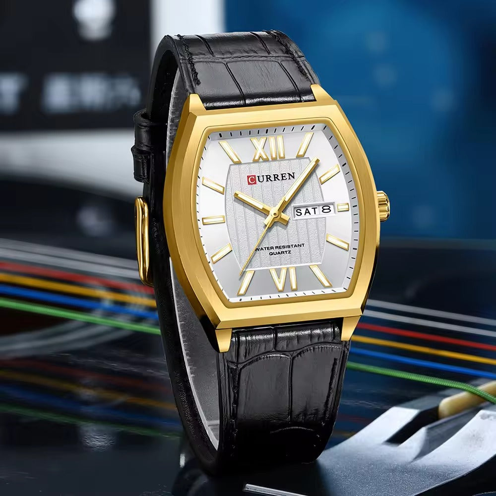 CURREN 8478 Men's Leather Straps Watch