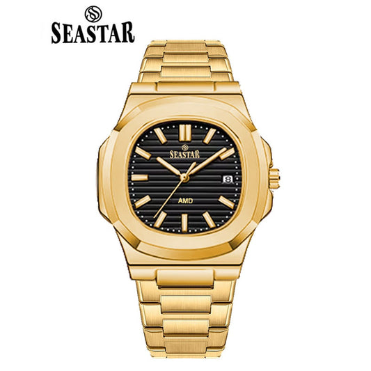 SEASTAR Original Brand Stainless Steel Band Wrist Watch For Men With Brand (Box & Bag)-A94M089D