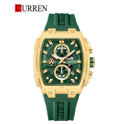 CURREN 8488 Men's Rubber Straps Watch
