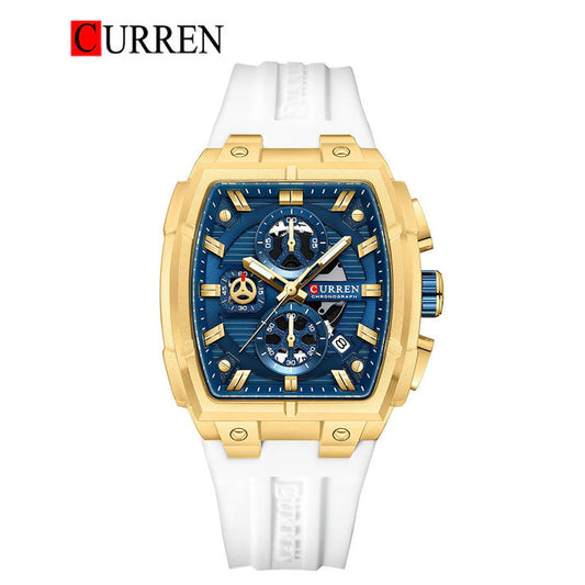 CURREN 8488 Men's Rubber Straps Watch