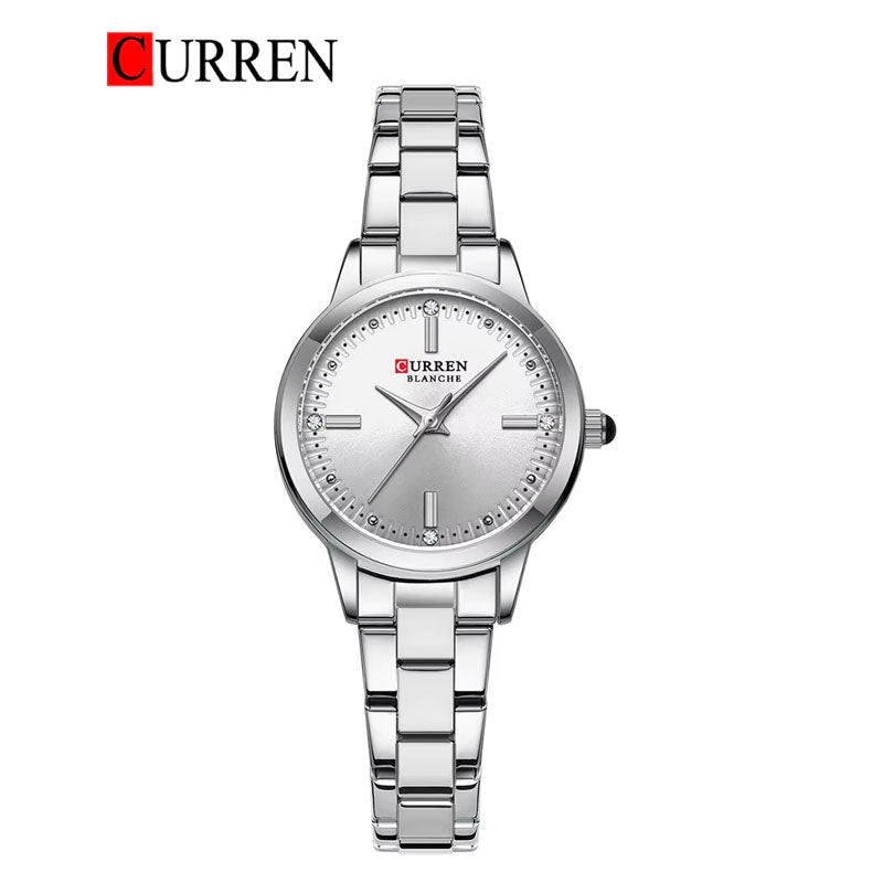 CURREN Original Brand Stainless Steel Band Wrist Watch For Women With Brand (Box & Bag)-9094