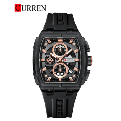 CURREN 8488 Men's Rubber Straps Watch