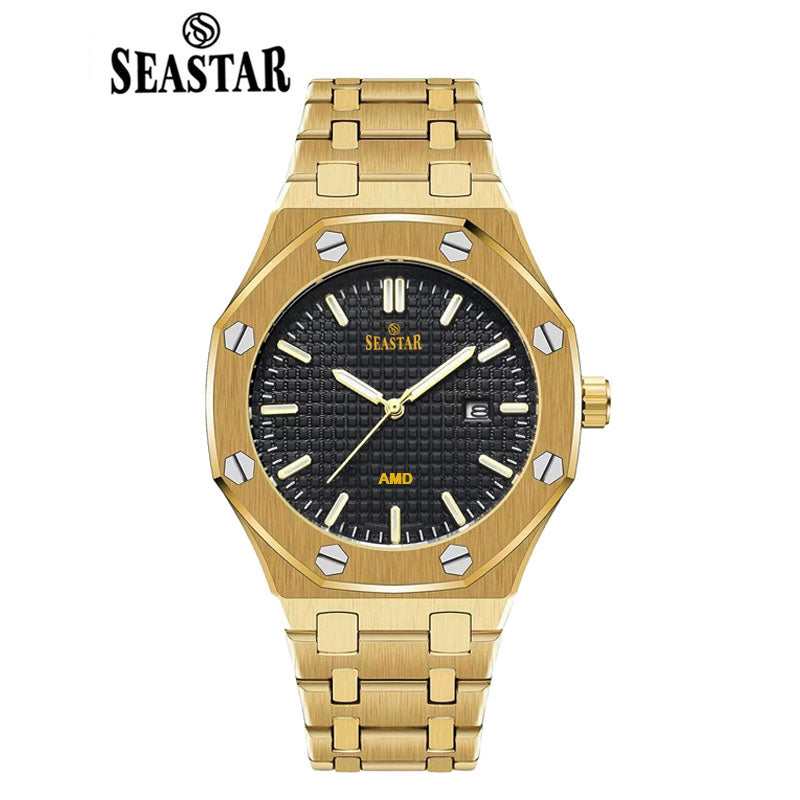 SEASTAR Original Brand Stainless Steel Band Wrist Watch For Men With Brand (Box & Bag)-A51MO49D