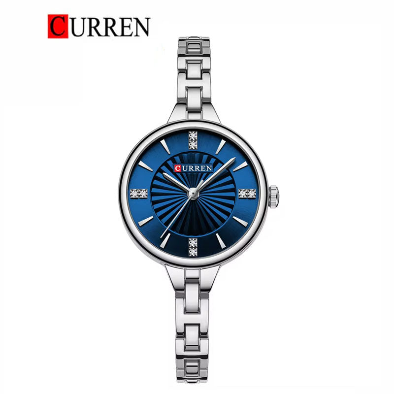 CURREN Original Brand Stainless Steel Band Wrist Watch For Women With Brand (Box & Bag)-9097