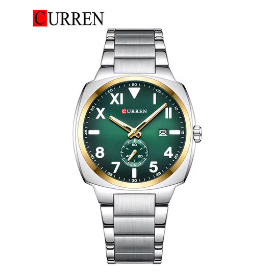 CURREN Original Brand Stainless Steel Band Wrist Watch For Men With Brand (Box & Bag)-8472