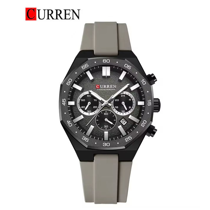 CURREN 8489 Men's Rubber Straps Watch