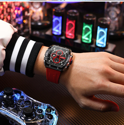 CURREN 8442 Men's Rubber Straps Watch
