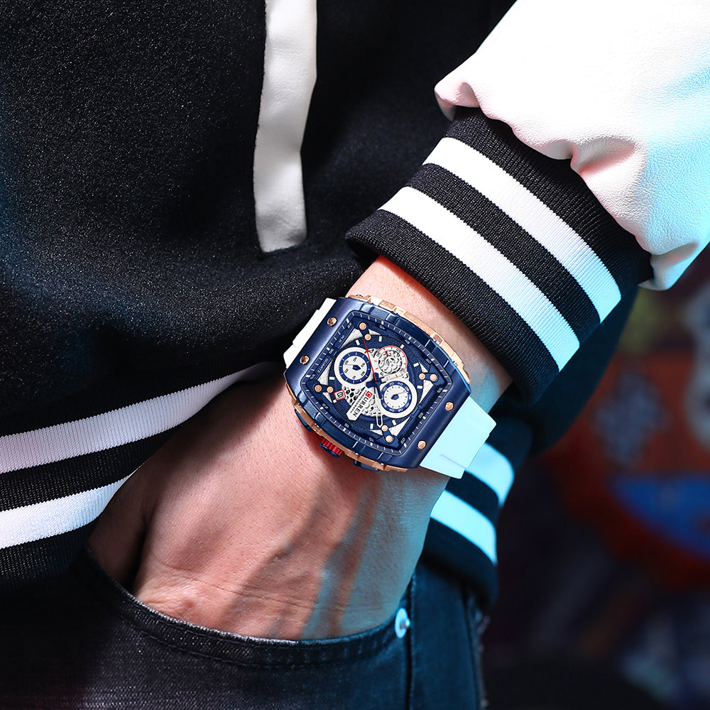 CURREN 8442 Men's Rubber Straps Watch