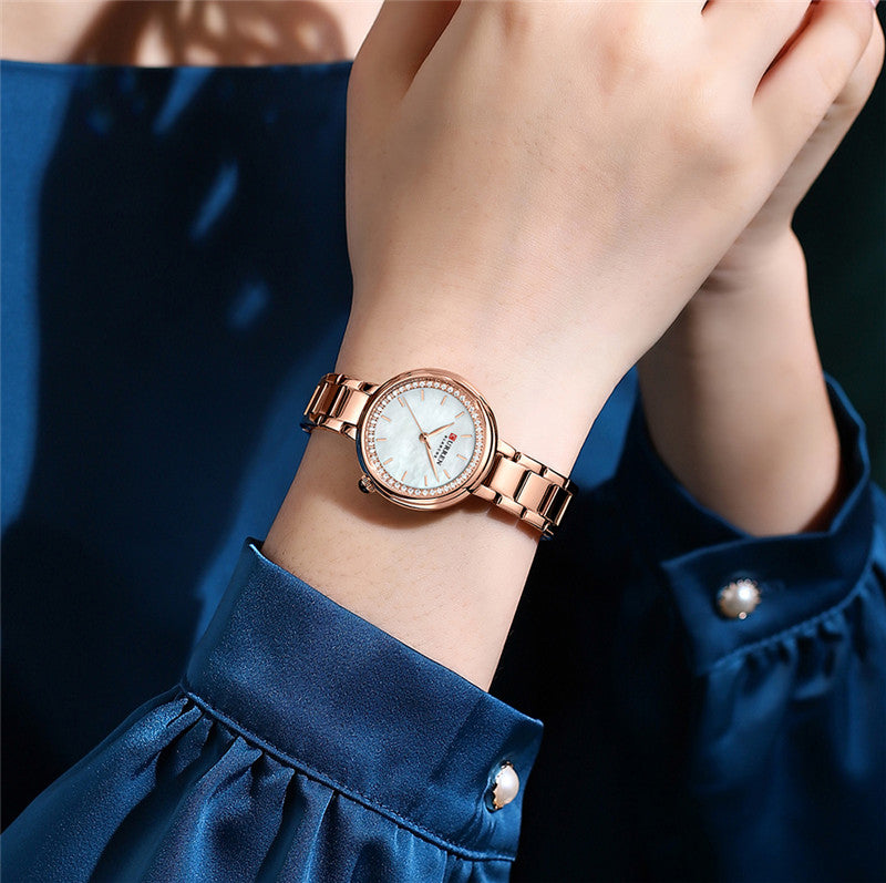 CURREN Original Brand Stainless Steel Wrist Watch For Women With Brand (Box & Bag)-9089
