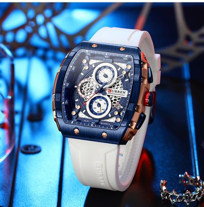 CURREN 8442 Men's Rubber Straps Watch