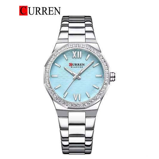 CURREN Original Brand Stainless Steel Band Wrist Watch For Women With Brand (Box & Bag)-9103