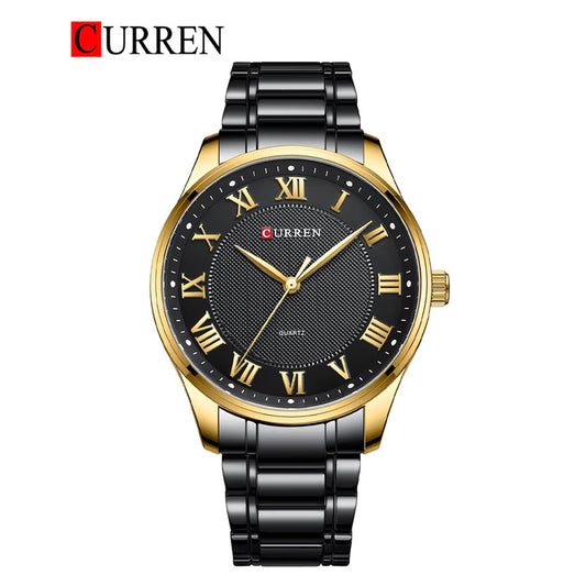 CURREN Original Brand Stainless Steel Band Wrist Watch For Men With Brand (Box & Bag)-8409