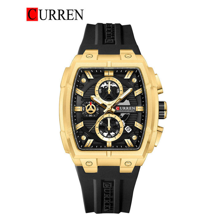 CURREN 8488 Men's Rubber Straps Watch