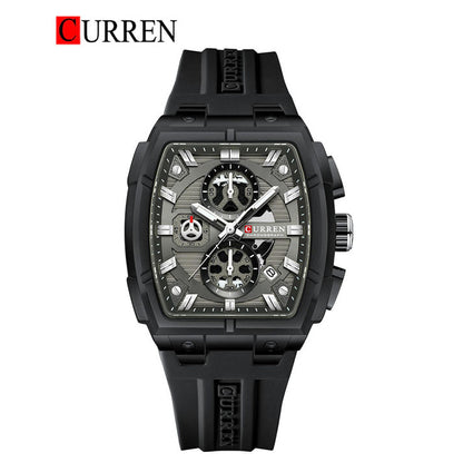 CURREN 8488 Men's Rubber Straps Watch