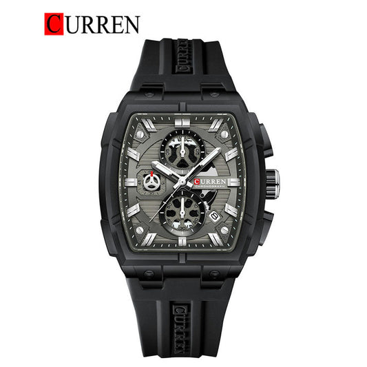 CURREN 8488 Men's Rubber Straps Watch