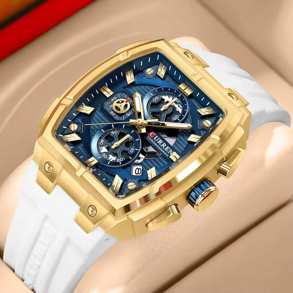 CURREN 8488 Men's Rubber Straps Watch