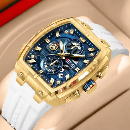 CURREN 8488 Men's Rubber Straps Watch