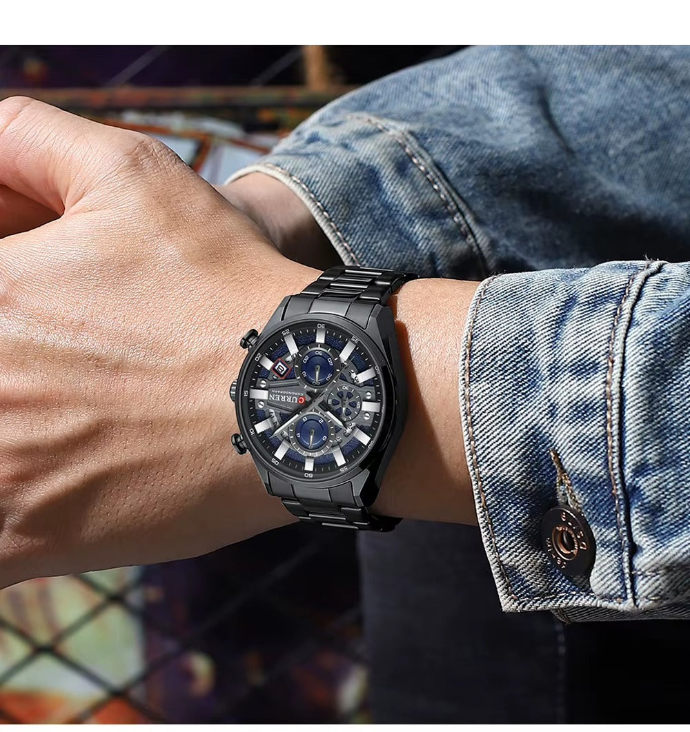 CURREN 8495 Men's Stainless Steel Watch