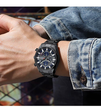 CURREN 8495 Men's Stainless Steel Watch