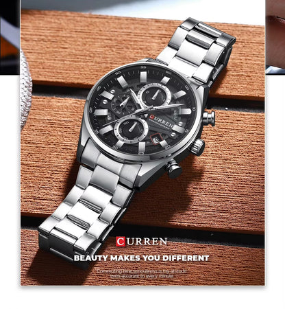 CURREN 8495 Men's Stainless Steel Watch