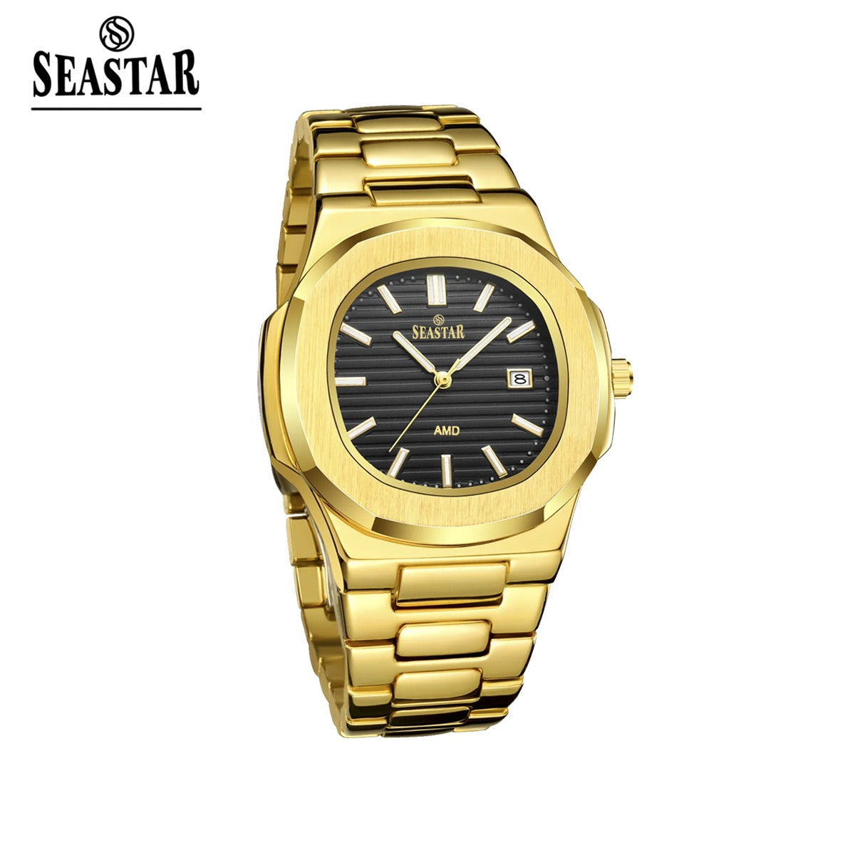 SEASTAR Original Brand Stainless Steel Band Wrist Watch For Men With Brand (Box & Bag)-A94M089D