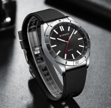 CURREN 8449 Men's Rubber Straps Watch