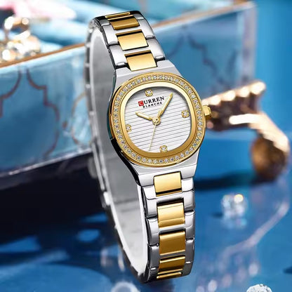 CURREN Couples Stainless Steel Watch