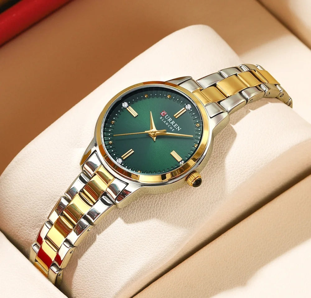 CURREN Original Brand Stainless Steel Band Wrist Watch For Women With Brand (Box & Bag)-9094