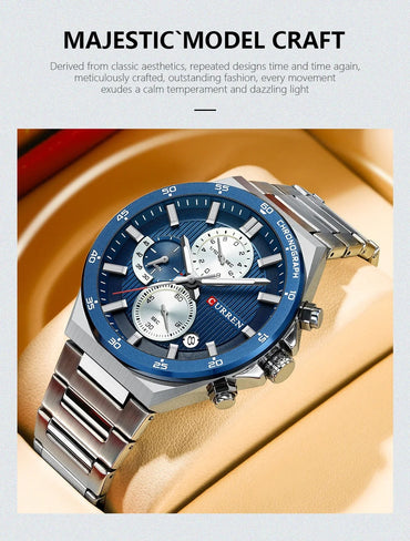 CURREN 8481 Men's Stainless Steel Watch