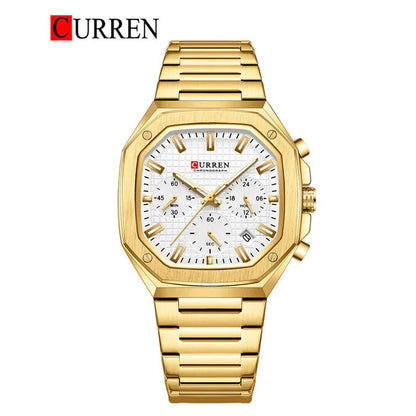 CURREN Original Brand Stainless Steel Band Wrist Watch For Men With Brand (Box & Bag)-8459