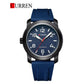 CURREN Original Brand Rubber Straps Wrist Watch For Men With Brand (Box & Bag)-8454