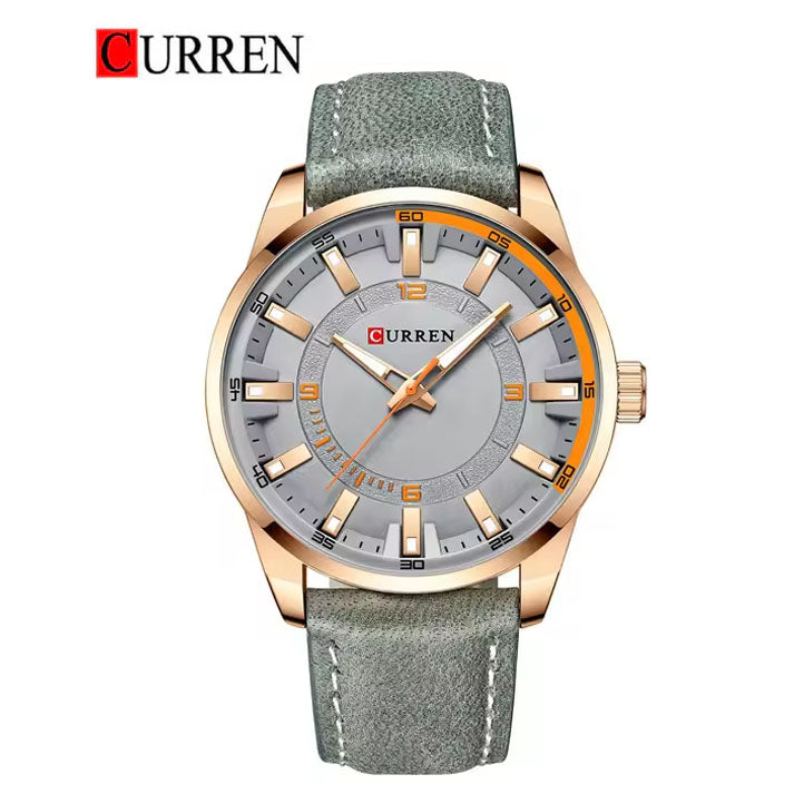 CURREN 8390 Men's Leather Straps Watch