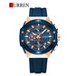 CURREN Original Brand Rubber Straps Wrist Watch For Men With Brand (Box & Bag)-8462